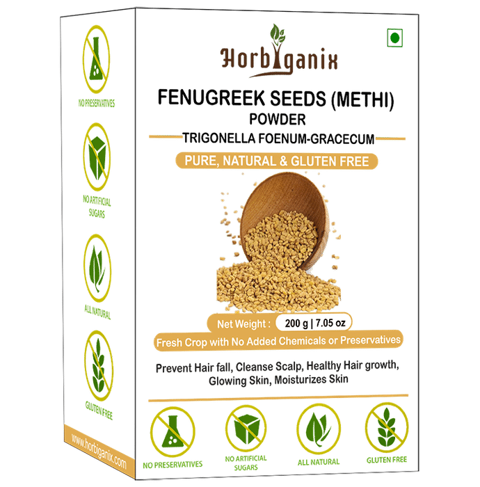 Horbiganix Fenugreek Seeds (Methi) Powder - Classic Derma