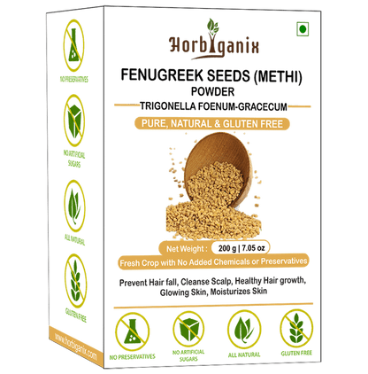 Horbiganix Fenugreek Seeds (Methi) Powder - Classic Derma