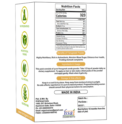 Horbiganix Fenugreek Seeds (Methi) Powder