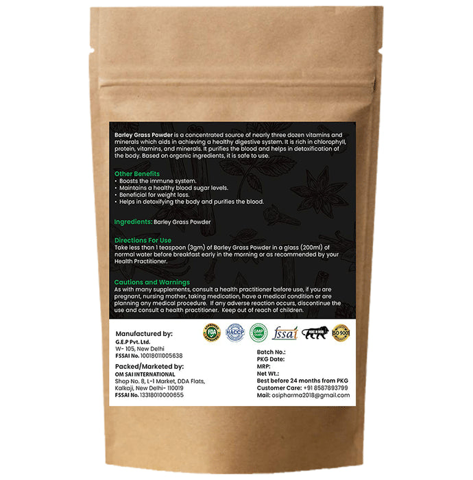 House Of Herbs Barley Grass Juice Powder