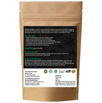 House Of Herbs Brahmi Powder