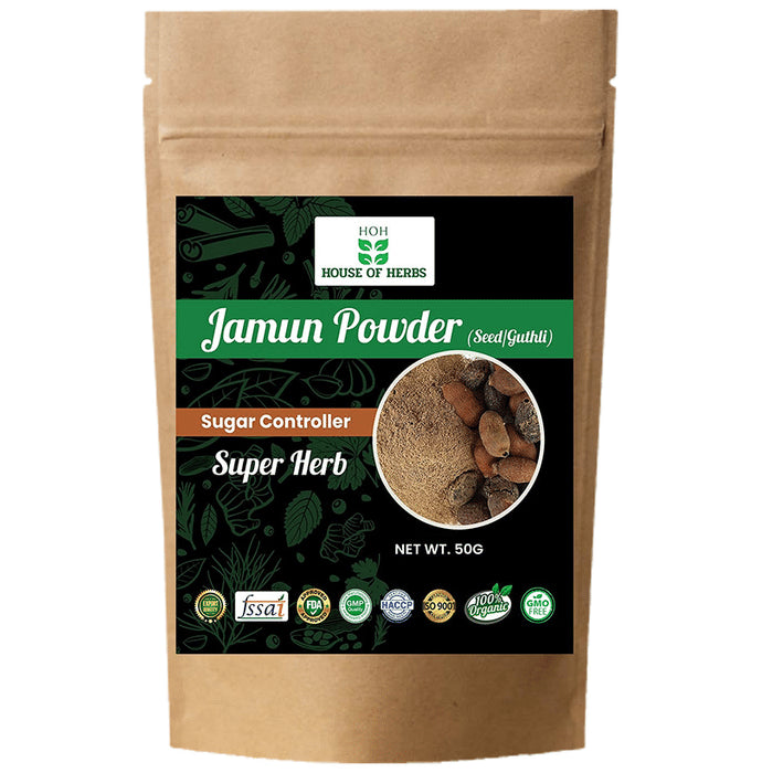 House Of Herbs Jamun (Seed/Guthli) Powder - Classic Derma