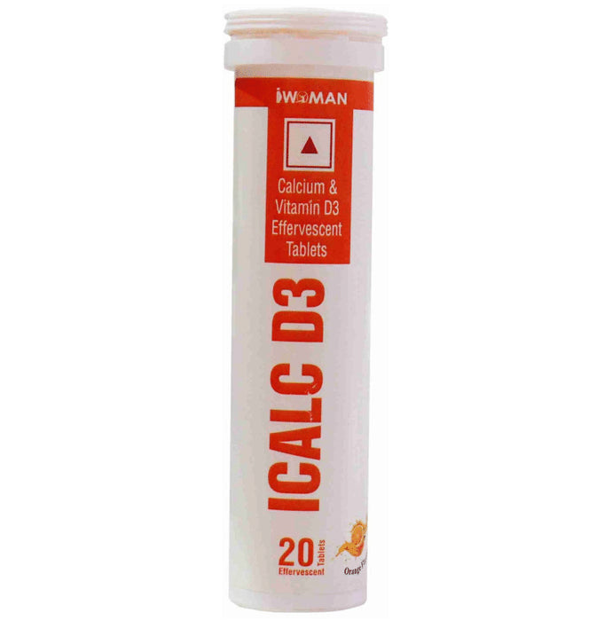 I Woman ICALC D3 Effervescent Tablet Orange - Classic Derma