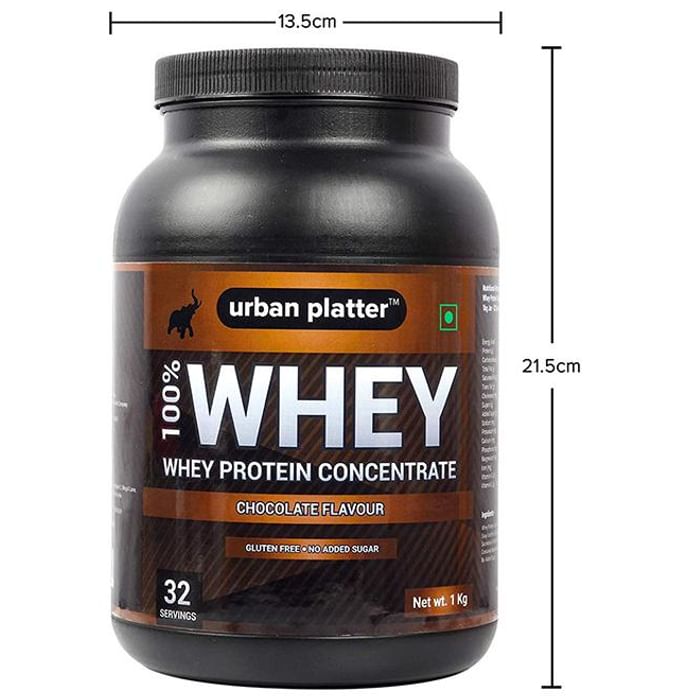 Urban Platter 100% Whey Protein Concentrate Chocolate - Classic Derma