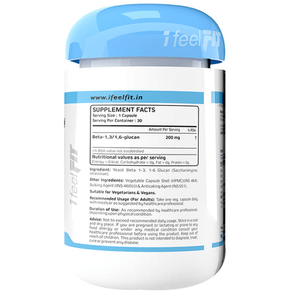 iFeelFIT Beta-Glucan Beta-1,3/1,6 Glucan 200mg Capsule