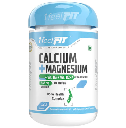 iFeelFIT Calcium+ Magnesium | With Vitamin D3 & K2-7 Bone Health | Capsule - Classic Derma