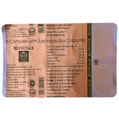 IGP Mediventures Beconuts-LB Capsule (10 Each)