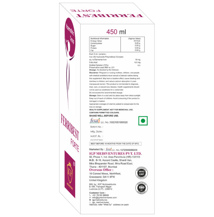IGP Mediventures Ferribest Forte Syrup