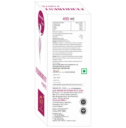 IGP Mediventures Ferribest Forte Syrup