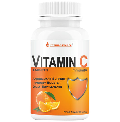 Immunescience Vitamin C for Immunity Chewable Tablet Citrus Orange - Classic Derma