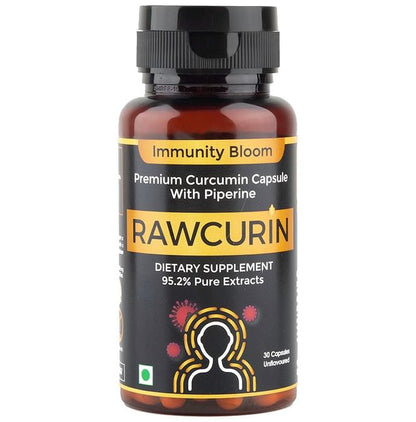 Immunity Bloom Rawcurin Premium Curcumin Capsule with Piperine Unflavored - Classic Derma