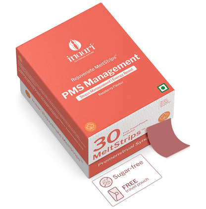 Inaari Rejuvenate Meltstrips to PMS Management, Stress Management and Energy Boost Raspberry - Classic Derma