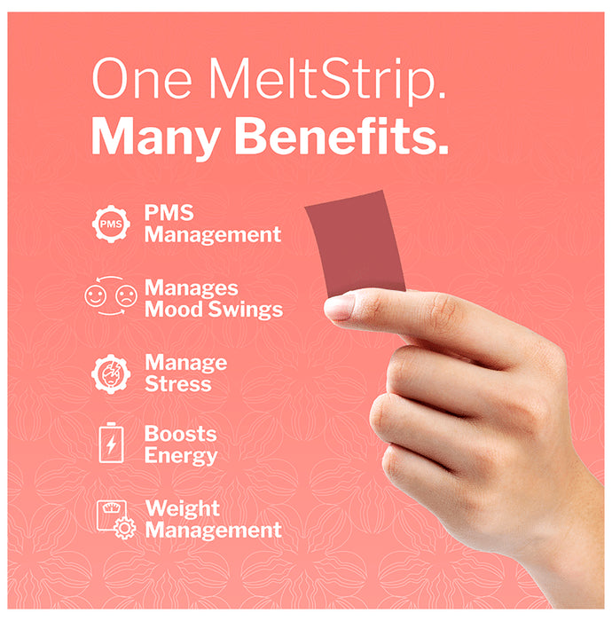 Inaari Rejuvenate Meltstrips to PMS Management, Stress Management and Energy Boost Raspberry