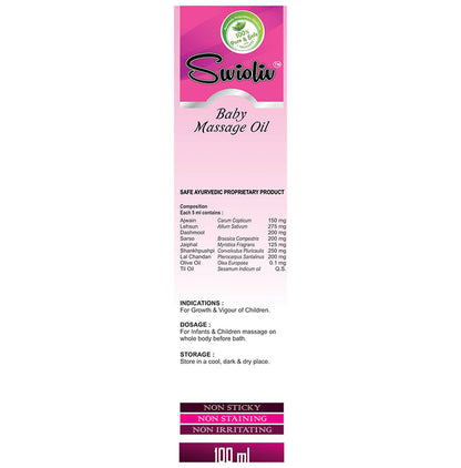Ind-Swift Swioliv Baby Massage Oil