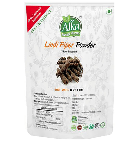 Alka Ayurvedic Pharmacy Lindi Piper Powder - Classic Derma