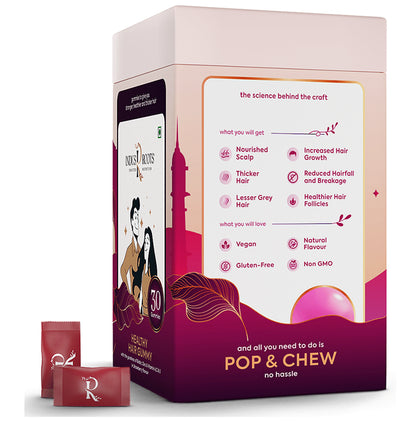 Indus Roots Healthy Hair Gummy Strawberry