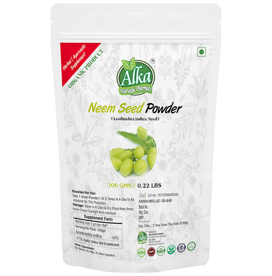 Alka Ayurvedic Pharmacy Neem Seed Powder - Classic Derma