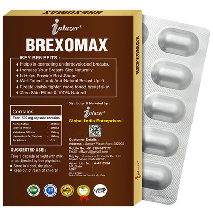Inlazer Brexomax Natural Breast Shape Up Capsule