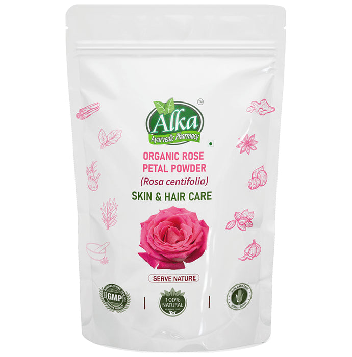 Alka Ayurvedic Pharmacy Organic Rose Petal Powder - Classic Derma