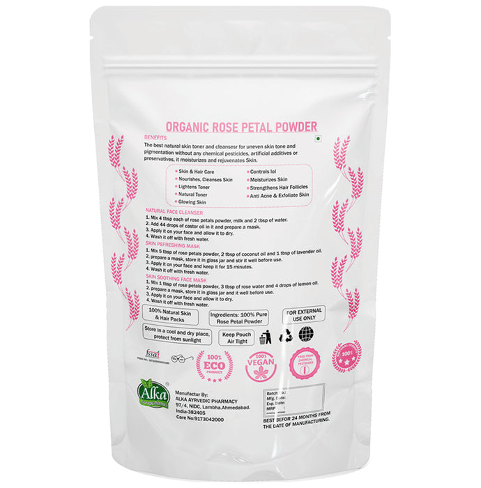 Alka Ayurvedic Pharmacy Organic Rose Petal Powder