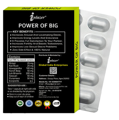 Inlazer Power of Big Male Performance Capsule