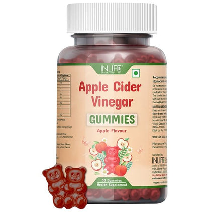 Inlife Apple Cider Vinegar Gummies Apple Gluten Free - Classic Derma