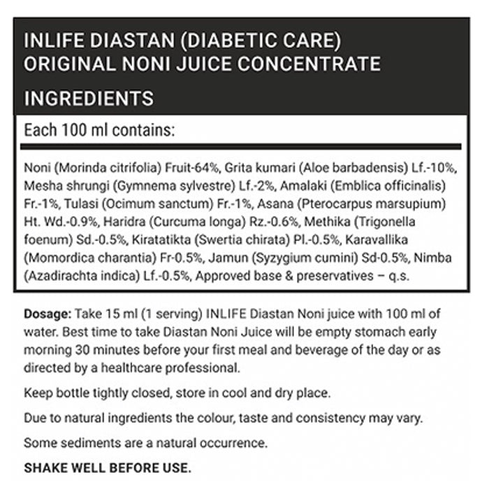 Inlife Diastan Noni Juice Concentrate