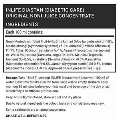 Inlife Diastan Noni Juice Concentrate