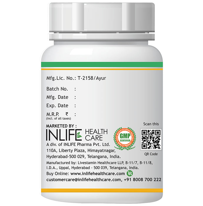 Inlife Garcinia Cambogia (60% HCA) 1600mg per serving Vegetarian Capsules