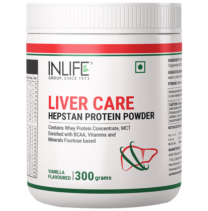 Inlife Hepstan Whey Protein with Vitamins & Minerals | For Liver Care | Flavour Vanilla Powder - Classic Derma