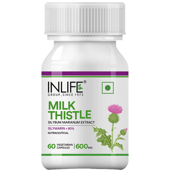 Inlife Milk Thistle 600mg Vegetarian Capsule - Classic Derma