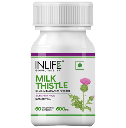 Inlife Milk Thistle 600mg Vegetarian Capsule - Classic Derma