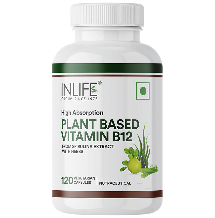 Inlife Plant Based Vitamin B12 Vegetarian Capsules - Classic Derma