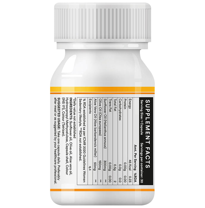 Inlife Plant Based Vitamin E Vegan Liquid Filled Capsule