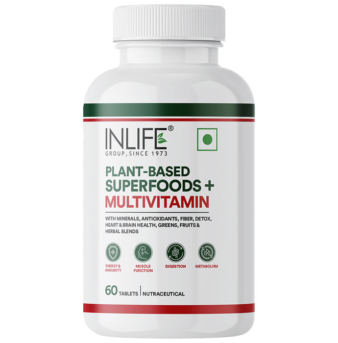 Inlife Plant-Based Superfoods+Multivitamins Tablet - Classic Derma