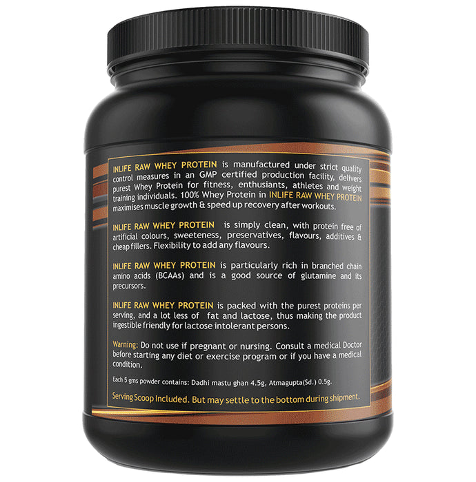 Inlife Raw Whey Protein Powder Unflavored