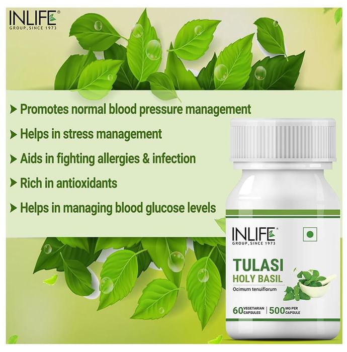 Inlife Tulasi Holy Basil Vegetarian Capsule