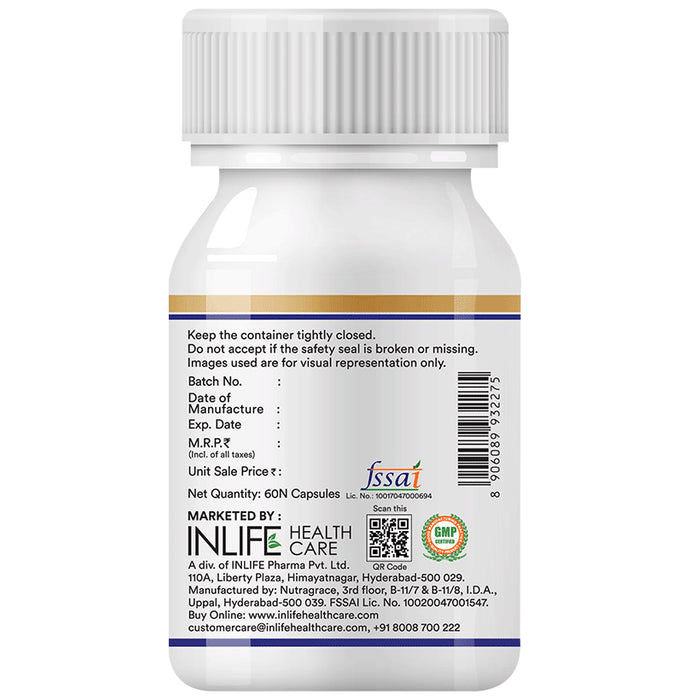 Inlife Vitamin D3 600I.U. Liquid Filled Capsule