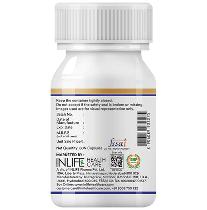 Inlife Vitamin D3 600I.U. Liquid Filled Capsule