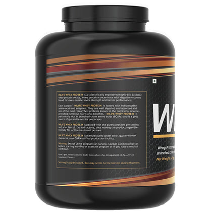 Inlife Whey Protein Powder | With Digestive Enzymes for Muscle Growth | Flavour Chocolate