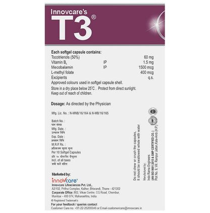 Innovcare's T3 Softgel Capsule