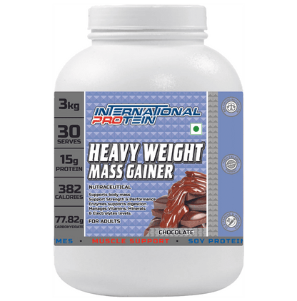 International Protein Heavy Weight Mass Gainer Powder Chocolate - Classic Derma