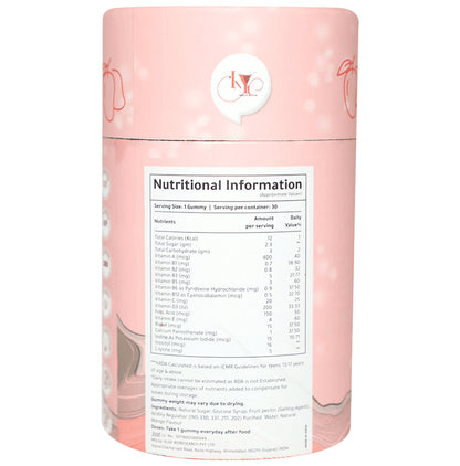 INYU Beauty With-In Vitamin Booster Gummies Delicious Mango