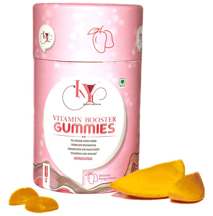 INYU Beauty With-In Vitamin Booster Gummies Delicious Mango