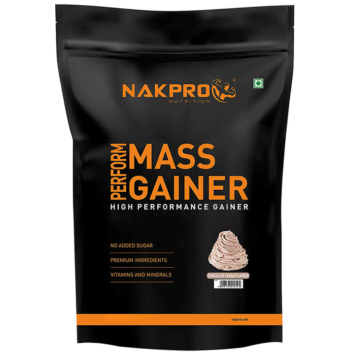 Nakpro Nutrition PERFORM MASS GAINER Powder Chocolate Cream - Classic Derma
