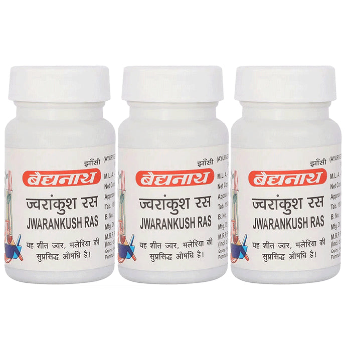 Baidyanath (Jhansi) Jwarankush Ras Tablet (80 Each) - Classic Derma