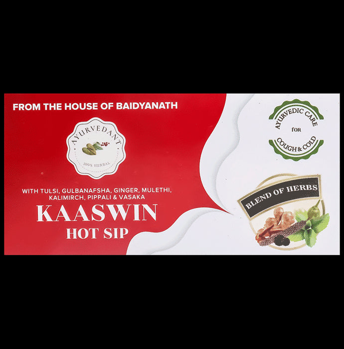 Baidyanath (Jhansi) Kaaswin Hot Sip Sachet (4gm Each) - Classic Derma