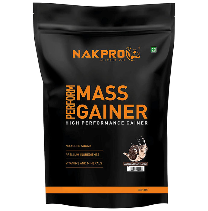 Nakpro Nutrition Powder PERFORM MASS GAINER Cookie and Cream - Classic Derma