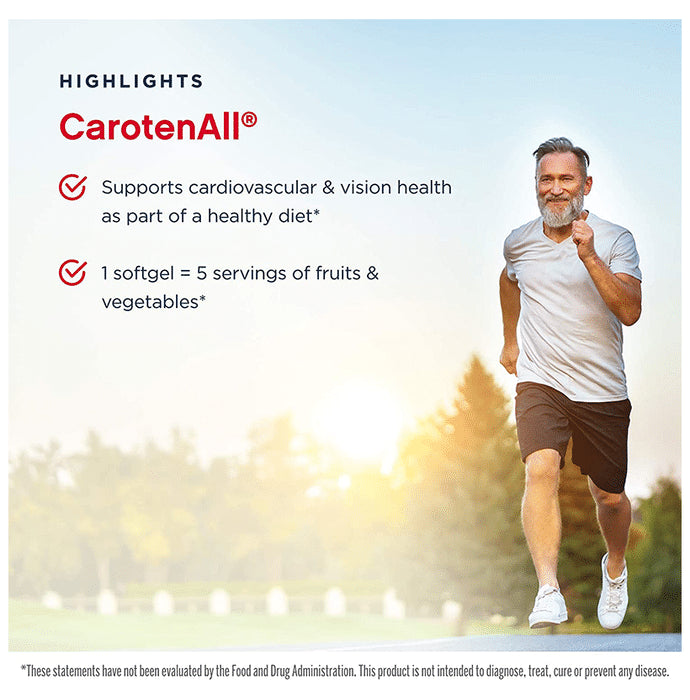 Jarrow Formulas Mixed Carotenoids Complex CarotenAll Softgels | For Healthy Heart & Vision