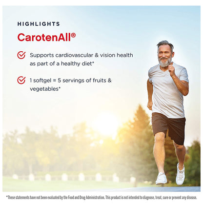 Jarrow Formulas Mixed Carotenoids Complex CarotenAll Softgels | For Healthy Heart & Vision